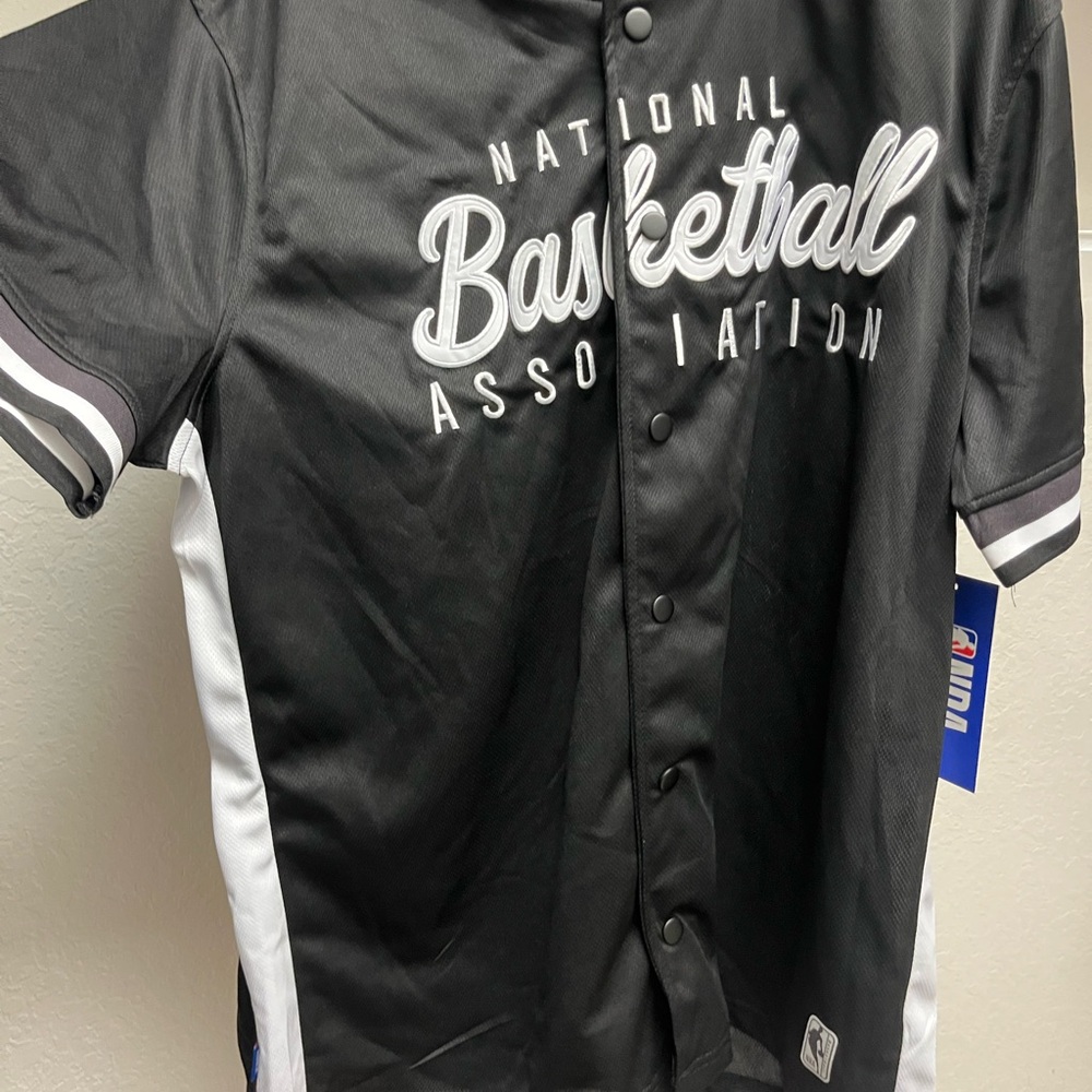 NBA Black and White Men's Jersey
